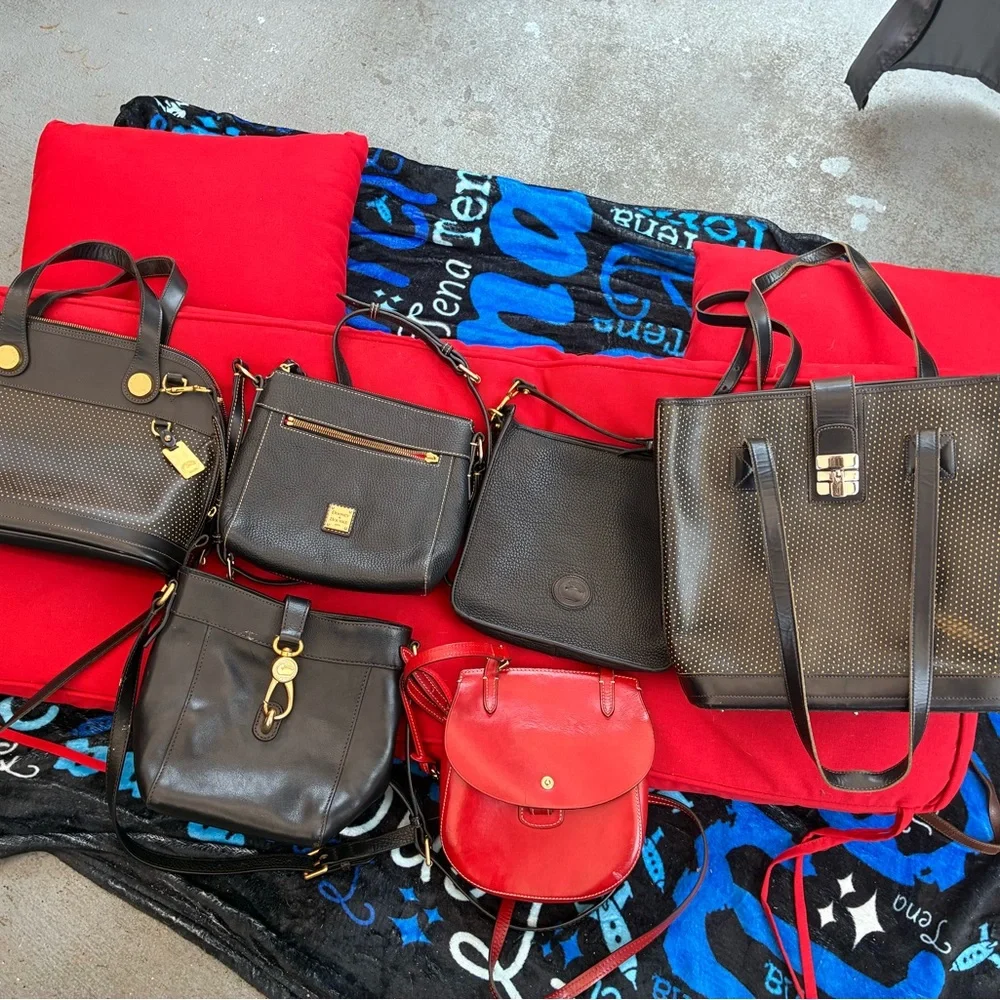 9-Dooney & Burk, 1-Coach, 1- Brahmin & 2- LV bags. ( Selling All) one Price